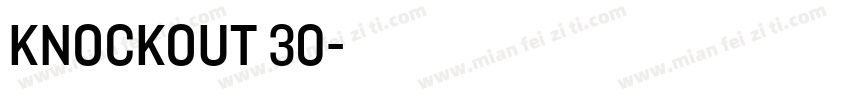 KNOCKOUT 30字体转换